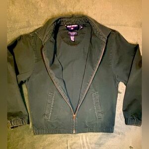 Vintage Polo Sport Ralph Lauren Jacket, Brass Zipper, Open Pockets. Size: M